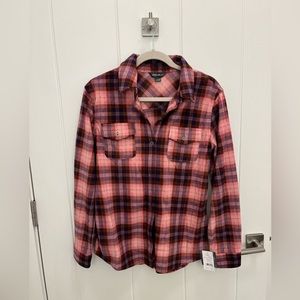NWT | Eddie Bauer Fleece Flannel Button Down Shirt